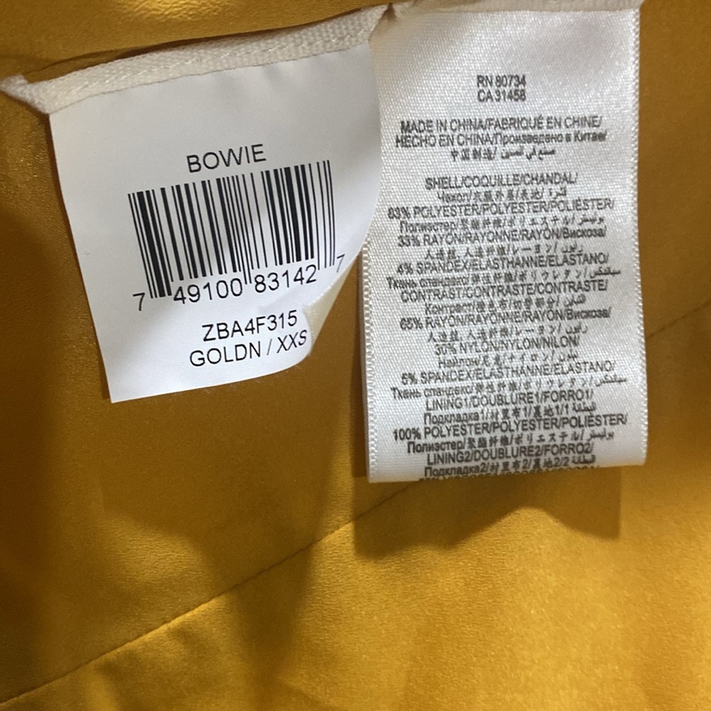 New BCBG Maxazria Bowie yellow blazer - Picture 7 of 9